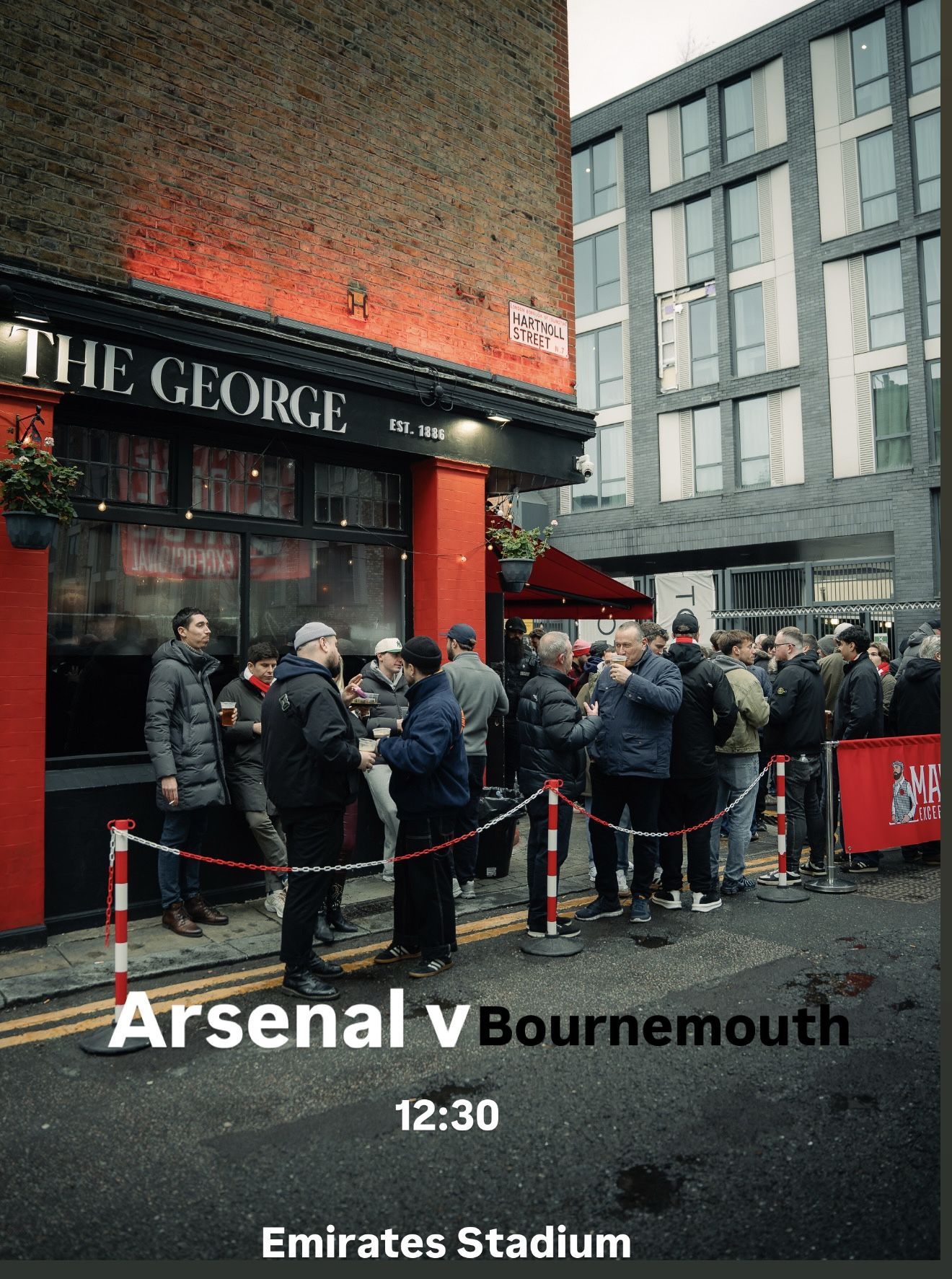 Arsenal v Bournemouth Screening